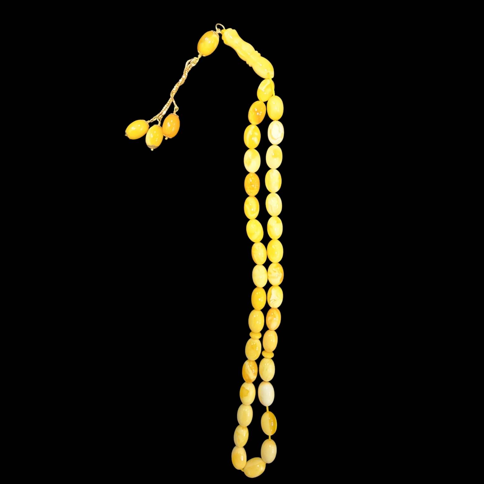 Baltic Amber With 18k Gold Tassel