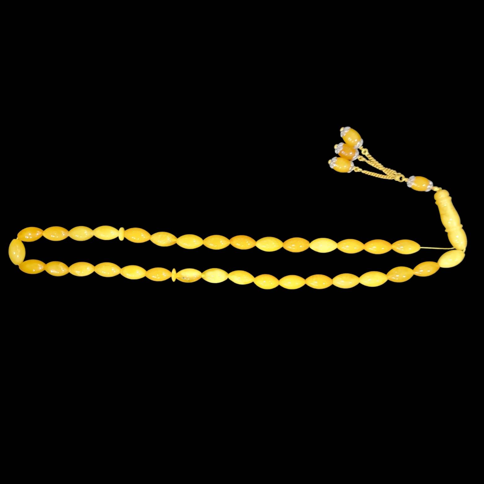 Baltic Amber With 18k Gold Tassel